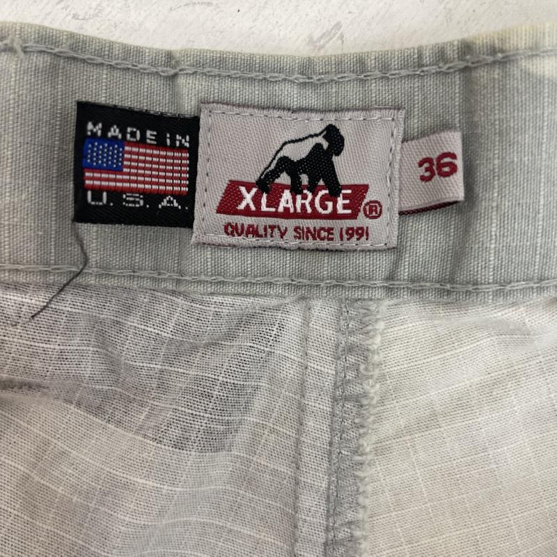 エクストララージ XLARGE パンツ ワークパンツ、ペインターパンツ 90s USA製 Tパターン 迷彩 カモフラ カーゴパンツ 36 カモフラージュ柄・迷彩 灰 / グレー / gray メンズ USED 古着 中古 50167129