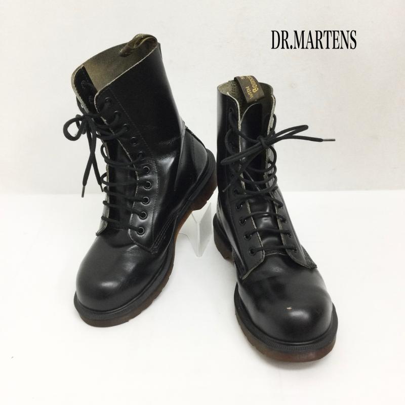 ドクターマーチン Dr.Martens ブーツ ショートブーツ dr.martens 10ホール スチールトゥ イングランド製 UK：7 黒 / ブラック / black メンズ USED 古着 中古 50167130