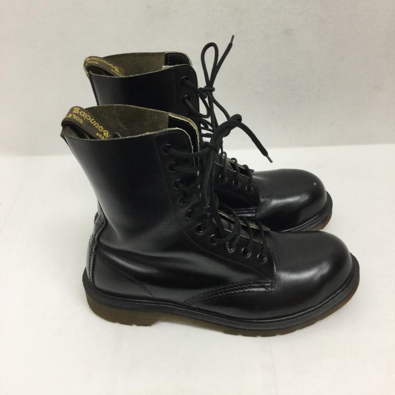 ドクターマーチン Dr.Martens ブーツ ショートブーツ dr.martens 10ホール スチールトゥ イングランド製 UK：7 黒 / ブラック / black メンズ USED 古着 中古 50167130