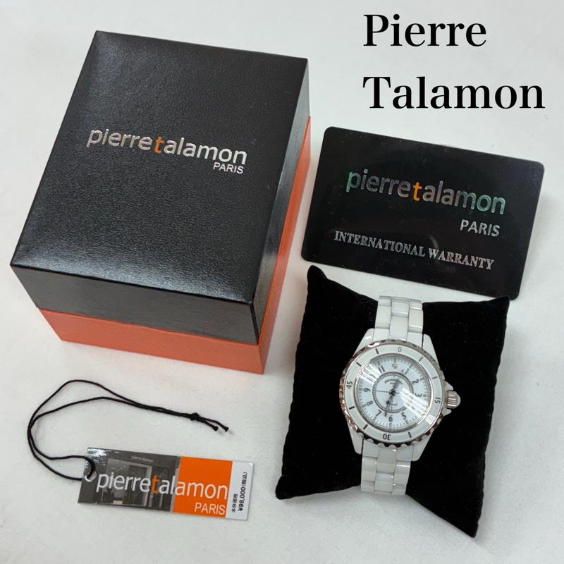 ピエールタラモン PIERRETALAMON 腕時計 アナログ（クォーツ式） PT-1600L-WH セラミック ダイヤモンド クォーツ アナログ 腕時計 - レディース USED 古着 中古 50167131