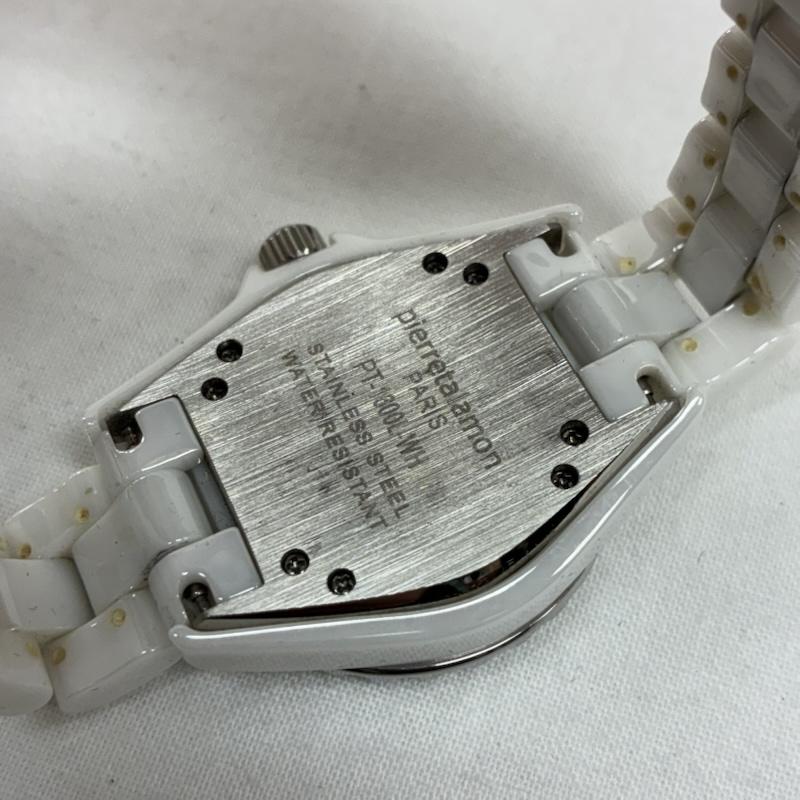 ピエールタラモン PIERRETALAMON 腕時計 アナログ（クォーツ式） PT-1600L-WH セラミック ダイヤモンド クォーツ アナログ 腕時計 - レディース USED 古着 中古 50167131