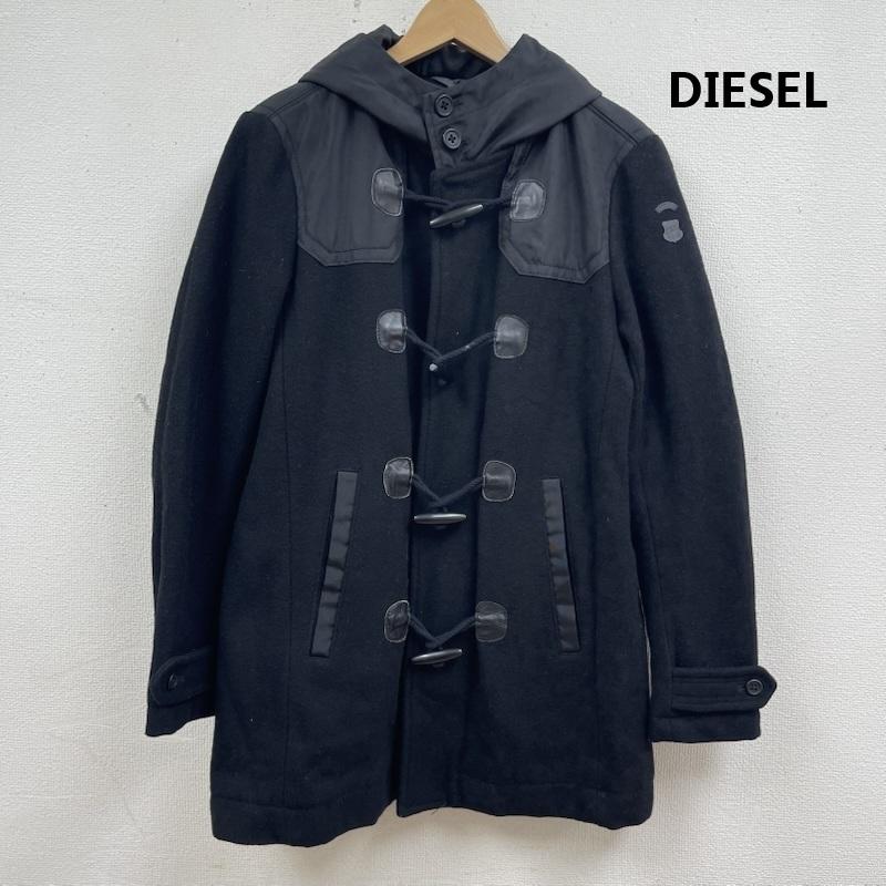 ディーゼル DIESEL コート コート一般 切替 デザイン フード付き ダッフル ロング コート 00E8F202 S 黒 / ブラック / black メンズ USED 古着 中古 50167133