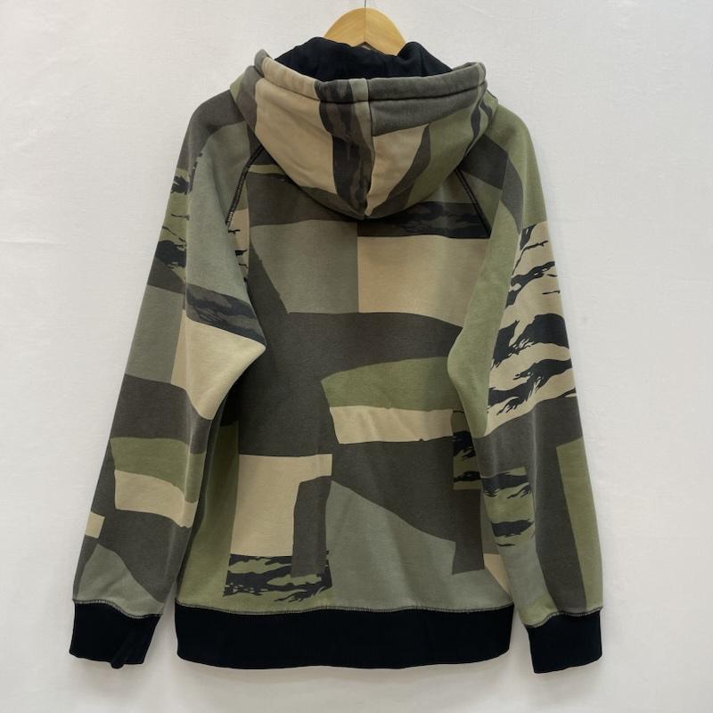 カーハート ダブリューアイピー Carhartt WIP パーカー 長袖 迷彩柄 フーデッド チェイス スウェット パーカー プルオーバー M カモフラージュ柄・迷彩 カーキ / カーキ / khaki X 緑 / グリーン / green メンズ USED 古着 中古 50167134