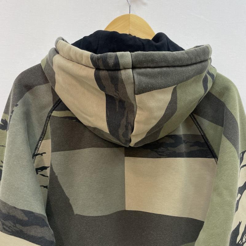 カーハート ダブリューアイピー Carhartt WIP パーカー 長袖 迷彩柄 フーデッド チェイス スウェット パーカー プルオーバー M カモフラージュ柄・迷彩 カーキ / カーキ / khaki X 緑 / グリーン / green メンズ USED 古着 中古 50167134