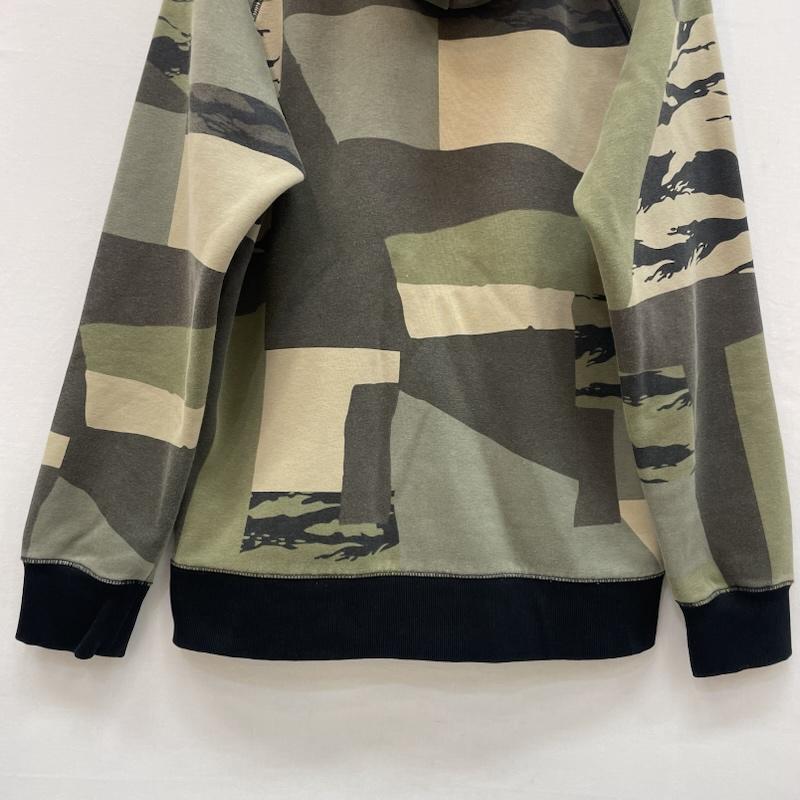 カーハート ダブリューアイピー Carhartt WIP パーカー 長袖 迷彩柄 フーデッド チェイス スウェット パーカー プルオーバー M カモフラージュ柄・迷彩 カーキ / カーキ / khaki X 緑 / グリーン / green メンズ USED 古着 中古 50167134