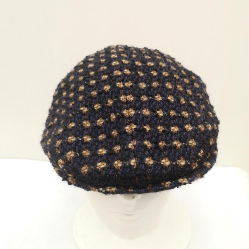 アダムエロペ ADAM ET ROPE  帽子 ハンチング ツイード ハンチング キャップ - 紺 / ネイビー / navy レディース USED 古着 中古 50167135