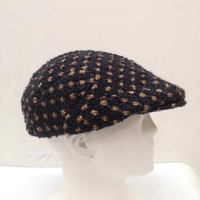 アダムエロペ ADAM ET ROPE  帽子 ハンチング ツイード ハンチング キャップ - 紺 / ネイビー / navy レディース USED 古着 中古 50167135