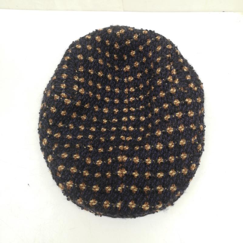 アダムエロペ ADAM ET ROPE  帽子 ハンチング ツイード ハンチング キャップ - 紺 / ネイビー / navy レディース USED 古着 中古 50167135