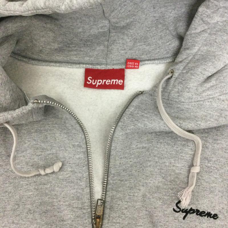 シュプリーム Supreme パーカー 長袖 supreme UNIVERSITY ZIP HOODIE L ロゴ、文字 灰 / グレー / gray メンズ USED 古着 中古 50167138
