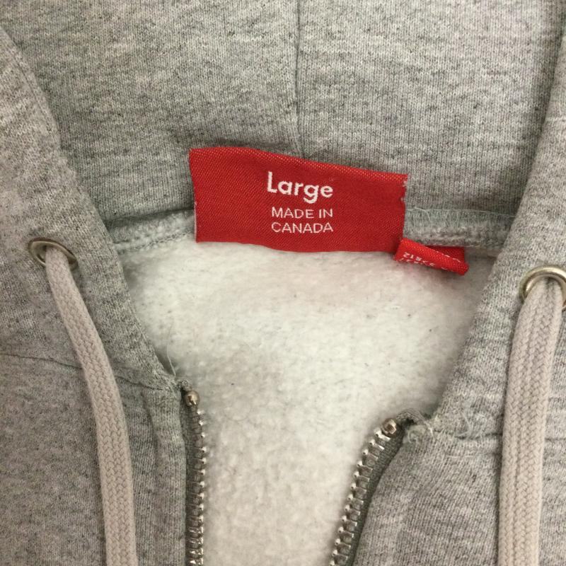 シュプリーム Supreme パーカー 長袖 supreme UNIVERSITY ZIP HOODIE L ロゴ、文字 灰 / グレー / gray メンズ USED 古着 中古 50167138