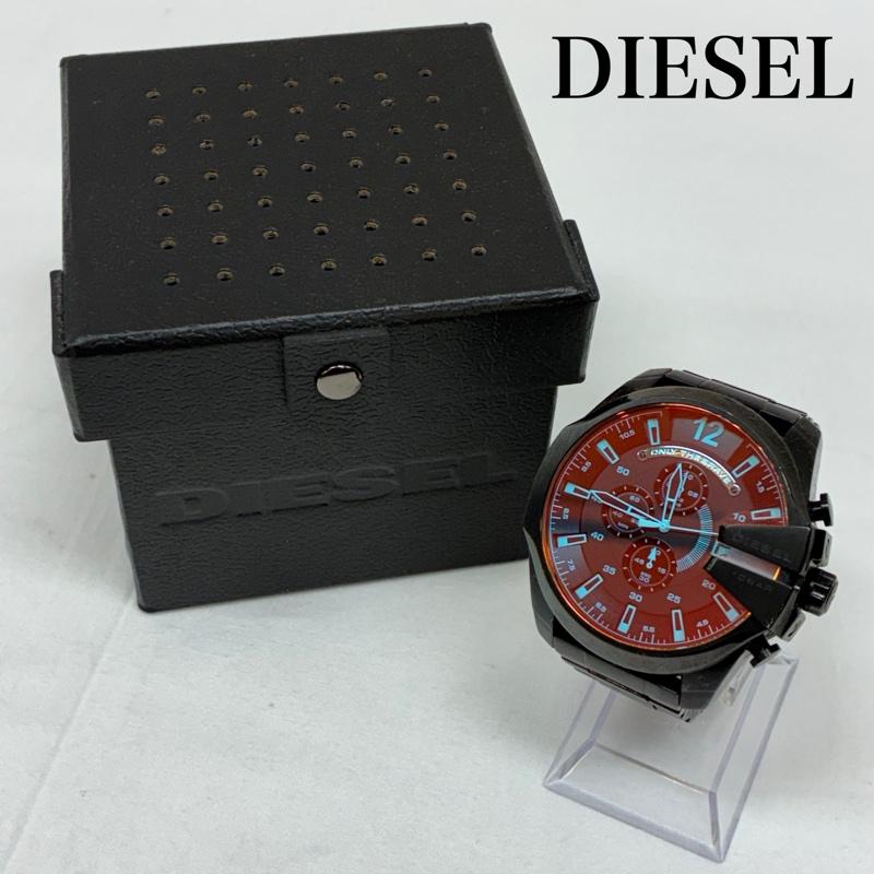 ディーゼル DIESEL 腕時計 アナログ（クォーツ式） MEGA CHIEF メガチーフ クロノグラフ アナログ クォーツ 腕時計 DZ-4318 - メンズ USED 古着 中古 50167140