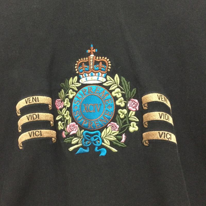 シュプリーム Supreme パーカー 長袖 シュプリーム Supreme VENI VIDI VICI XCIV パーカー L 刺繍 黒 / ブラック / black メンズ USED 古着 中古 50167141