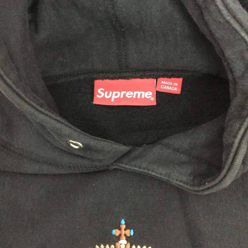 シュプリーム Supreme パーカー 長袖 シュプリーム Supreme VENI VIDI VICI XCIV パーカー L 刺繍 黒 / ブラック / black メンズ USED 古着 中古 50167141