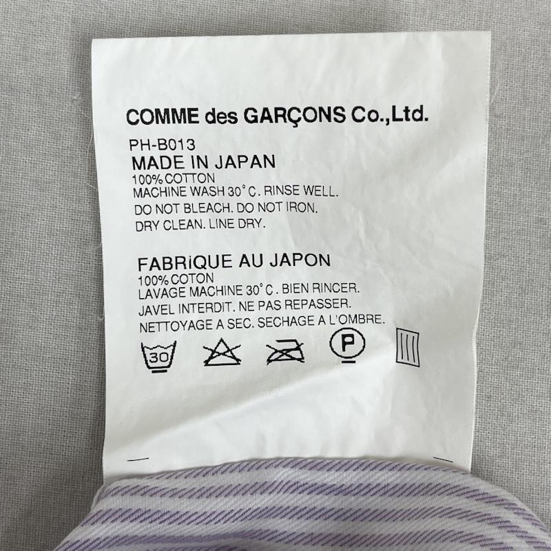 コムデギャルソンオムプリュス COMME des GARCONS HommePlus シャツ、ブラウス 長袖 日本製 長袖 ストライプ ボタンダウン シャツ AD2011 ph-b013 XS 桃 / ピンク / pink メンズ USED 古着 中古 50167143