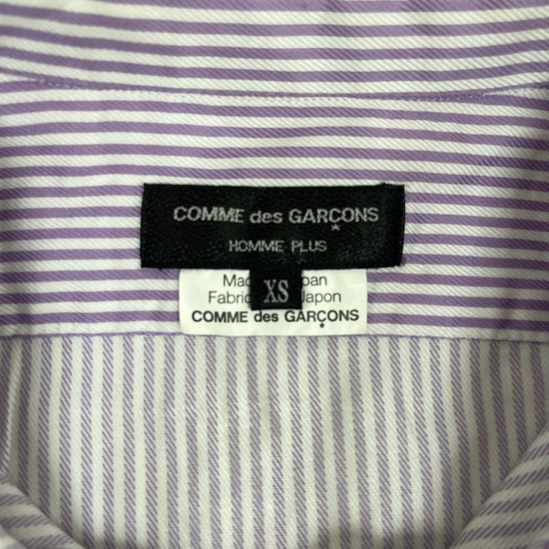 コムデギャルソンオムプリュス COMME des GARCONS HommePlus シャツ、ブラウス 長袖 日本製 長袖 ストライプ ボタンダウン シャツ AD2011 ph-b013 XS 桃 / ピンク / pink メンズ USED 古着 中古 50167143