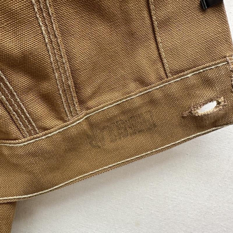 カーハート Carhartt ジャケット、上着 ジャンパー、ブルゾン 70s USA製 ダック トラッカー ジャケット 6WJ 38 茶 / ブラウン / brown メンズ USED 古着 中古 50167149