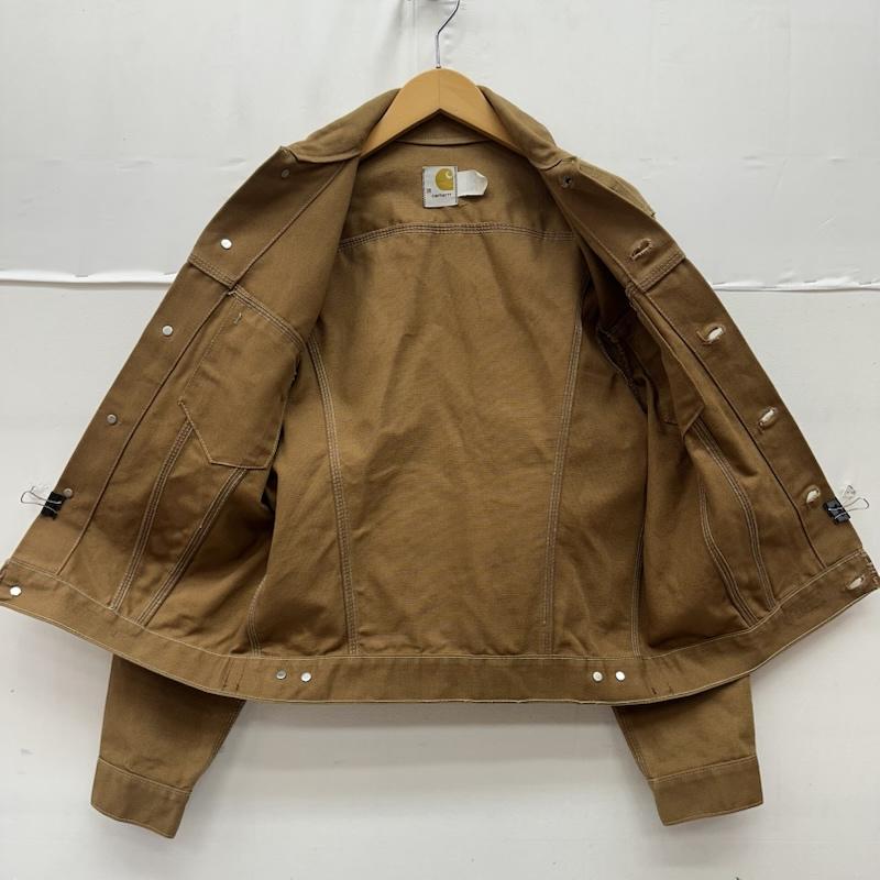 カーハート Carhartt ジャケット、上着 ジャンパー、ブルゾン 70s USA製 ダック トラッカー ジャケット 6WJ 38 茶 / ブラウン / brown メンズ USED 古着 中古 50167149