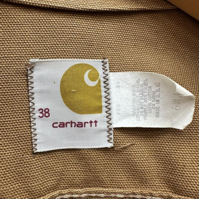 カーハート Carhartt ジャケット、上着 ジャンパー、ブルゾン 70s USA製 ダック トラッカー ジャケット 6WJ 38 茶 / ブラウン / brown メンズ USED 古着 中古 50167149