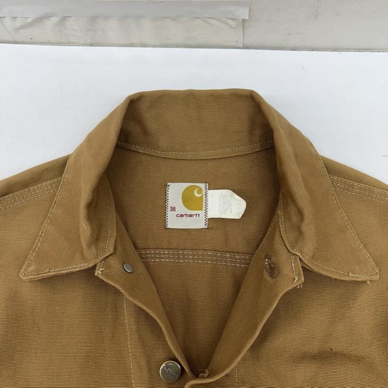 カーハート Carhartt ジャケット、上着 ジャンパー、ブルゾン 70s USA製 ダック トラッカー ジャケット 6WJ 38 茶 / ブラウン / brown メンズ USED 古着 中古 50167149