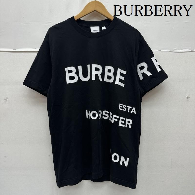 バーバリー BURBERRY Tシャツ 半袖 LONDON ホースフェリー ロゴ プリント Tシャツ L 黒 / ブラック / black メンズ USED 古着 中古 50167153