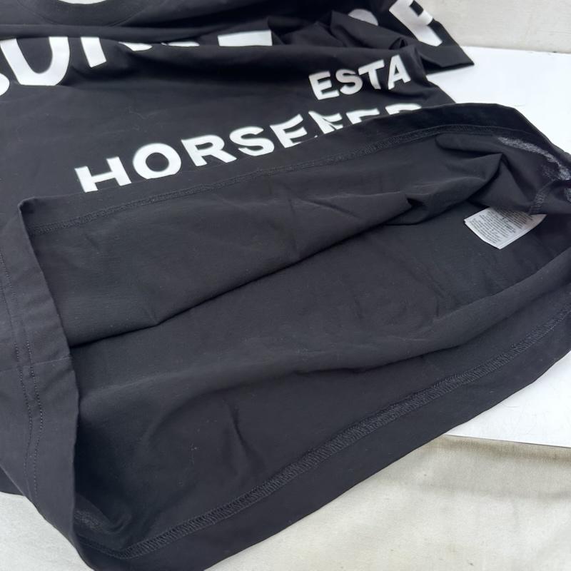 バーバリー BURBERRY Tシャツ 半袖 LONDON ホースフェリー ロゴ プリント Tシャツ L 黒 / ブラック / black メンズ USED 古着 中古 50167153