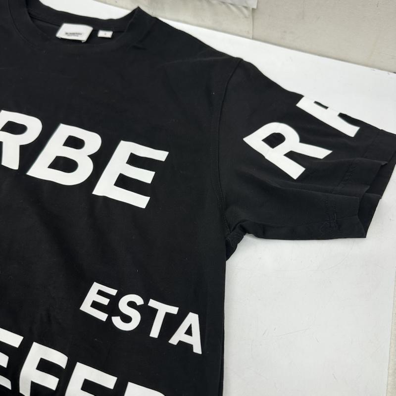 バーバリー BURBERRY Tシャツ 半袖 LONDON ホースフェリー ロゴ プリント Tシャツ L 黒 / ブラック / black メンズ USED 古着 中古 50167153