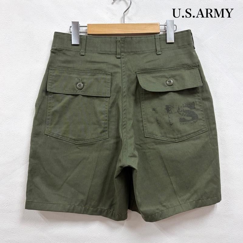 ミリタリー ミリタリー パンツ ショートパンツ 80s US ARMY OG-507 ユーティリティ ベイカー ショート ハーフ パンツ コントラクトラベル ヴィンテージ 32インチ ロゴ、文字 X プリント カーキ / カーキ / khaki X オリーブグリーン / オリーブグリーン / メンズ USED 古着 中古 50167154