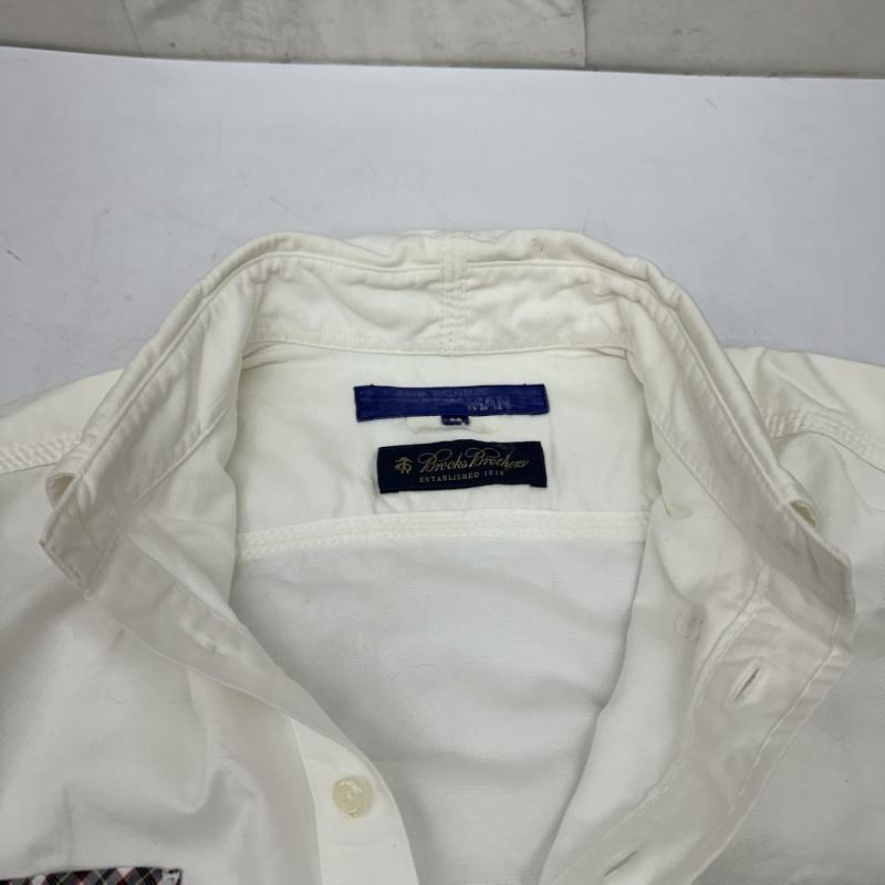 ジュンヤワタナベマン JUNYA WATANABE MAN シャツ、ブラウス 長袖 08AW BROOKS BROTHERS チェック パッチワーク BD シャツ WB-B036 XS 白 / ホワイト / white メンズ USED 古着 中古 50167156