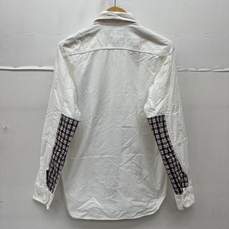 ジュンヤワタナベマン JUNYA WATANABE MAN シャツ、ブラウス 長袖 08AW BROOKS BROTHERS チェック パッチワーク BD シャツ WB-B036 XS 白 / ホワイト / white メンズ USED 古着 中古 50167156