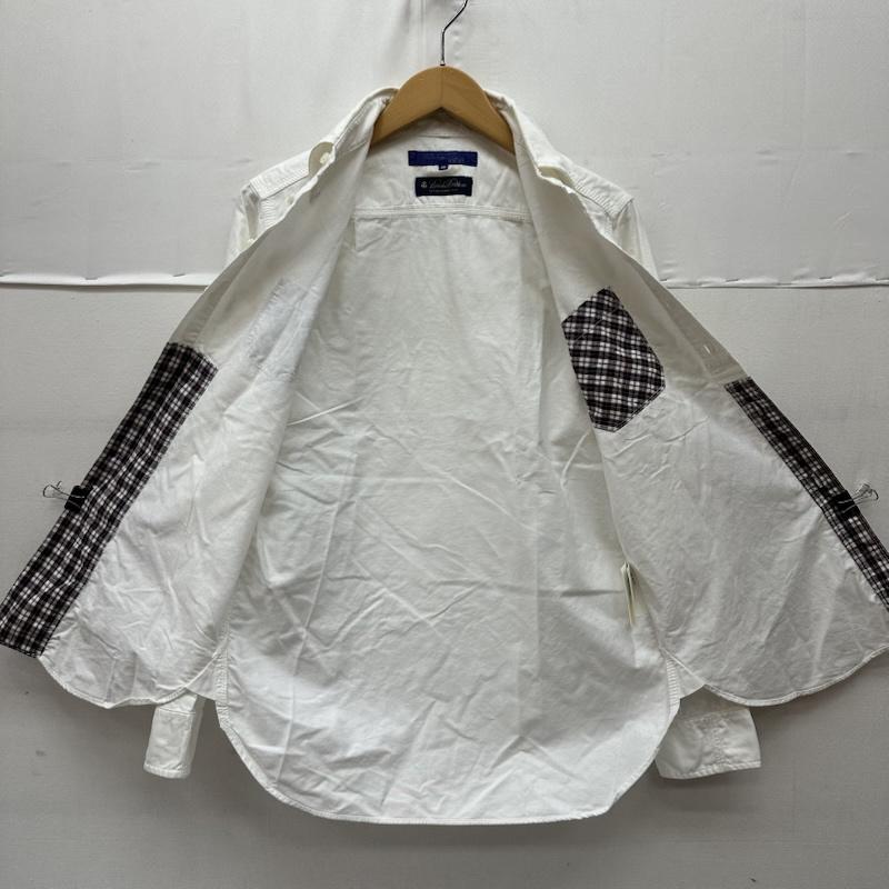ジュンヤワタナベマン JUNYA WATANABE MAN シャツ、ブラウス 長袖 08AW BROOKS BROTHERS チェック パッチワーク BD シャツ WB-B036 XS 白 / ホワイト / white メンズ USED 古着 中古 50167156