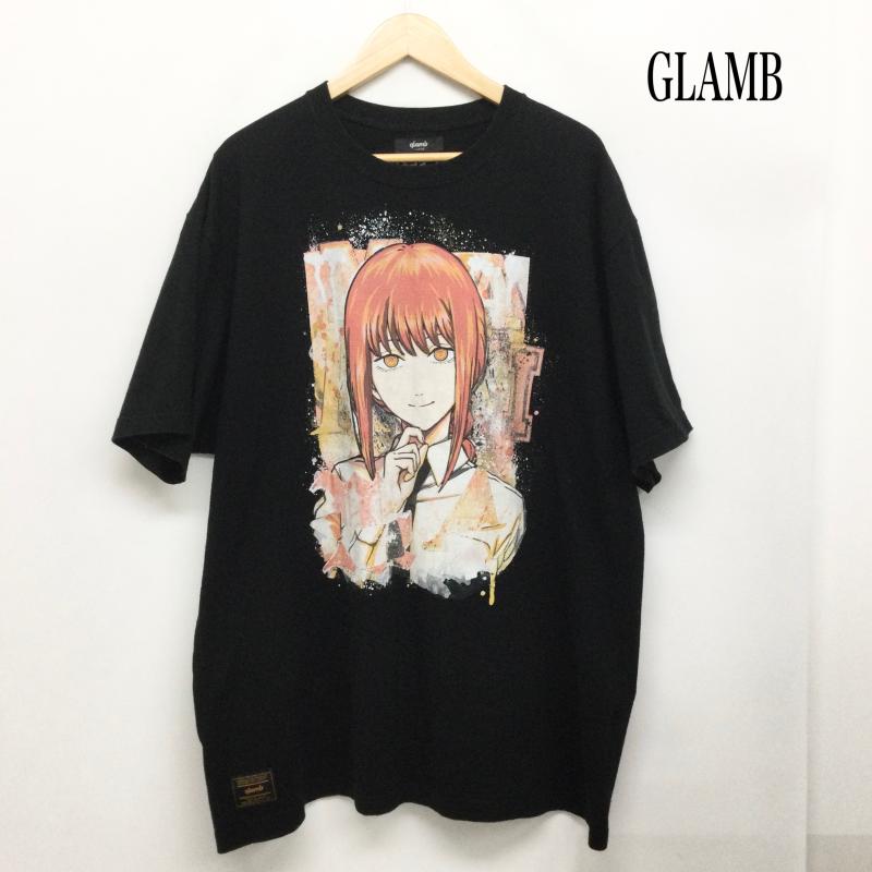 グラム glamb Tシャツ 半袖 glamb チェンソーマン マキマ Tシャツ XL キャラクター 黒 / ブラック / black メンズ USED 古着 中古 50167157