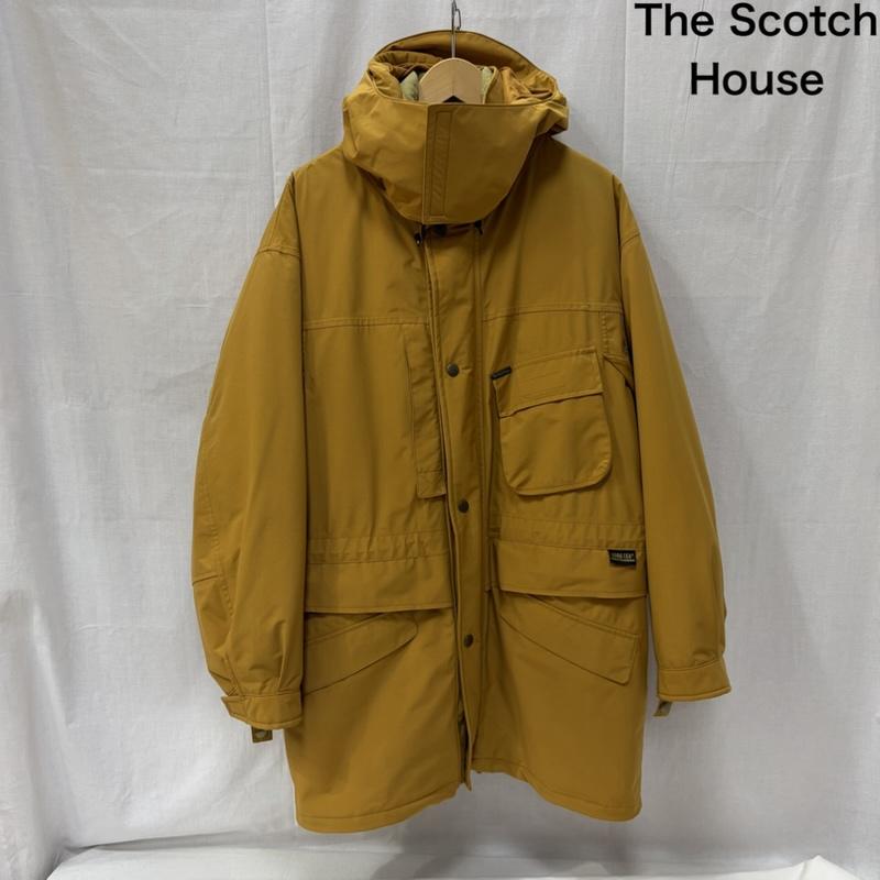 スコッチハウス THE SCOTCH HOUSE ジャケット、上着 ダウンジャケット GORE-TEX ライナー付きジップアップジャケット ゴアテックス 3WAY - 無地 マスタード / マスタード / メンズ USED 古着 中古 50167159
