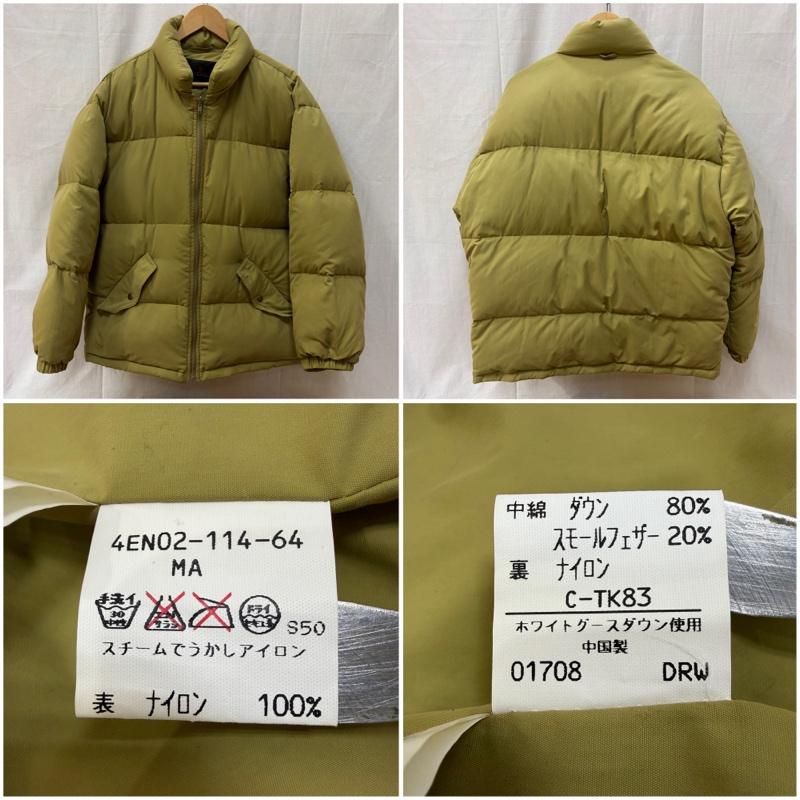 スコッチハウス THE SCOTCH HOUSE ジャケット、上着 ダウンジャケット GORE-TEX ライナー付きジップアップジャケット ゴアテックス 3WAY - 無地 マスタード / マスタード / メンズ USED 古着 中古 50167159