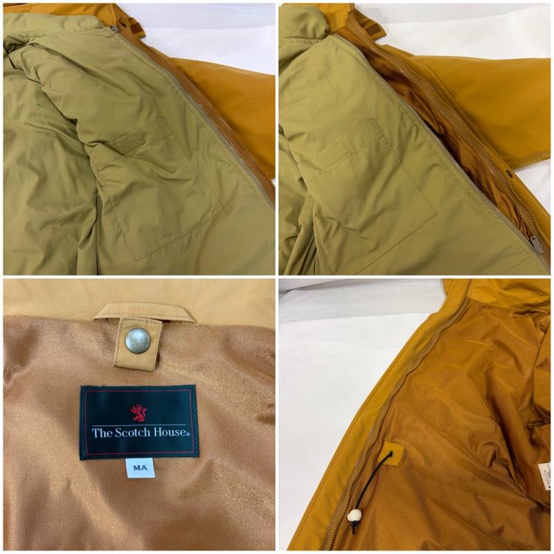 スコッチハウス THE SCOTCH HOUSE ジャケット、上着 ダウンジャケット GORE-TEX ライナー付きジップアップジャケット ゴアテックス 3WAY - 無地 マスタード / マスタード / メンズ USED 古着 中古 50167159