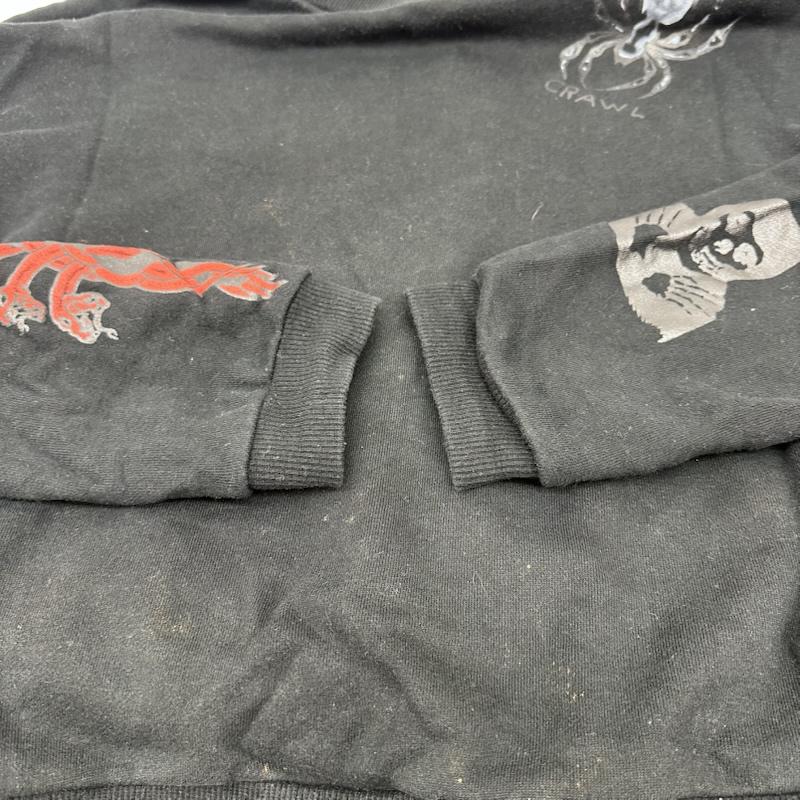 フラグスタフ FLAGSTUFF トレーナー 長袖 TATTOO SWEAT タトゥー プリント クルーネック スウェット 19SS-5th-FS-01 M 黒 / ブラック / black メンズ USED 古着 中古 50167161
