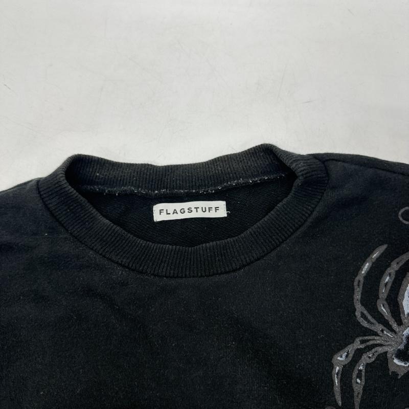 フラグスタフ FLAGSTUFF トレーナー 長袖 TATTOO SWEAT タトゥー プリント クルーネック スウェット 19SS-5th-FS-01 M 黒 / ブラック / black メンズ USED 古着 中古 50167161