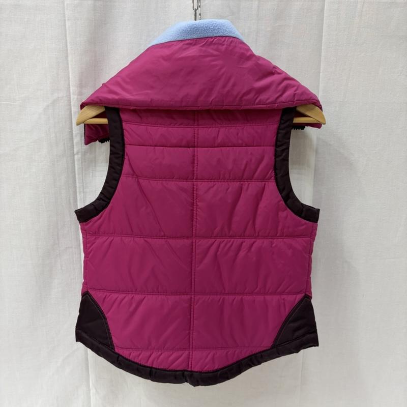 ディーゼル DIESEL ベスト ベスト 中綿ベスト フリース 配色 ハイネック S 無地 X ロゴ、文字 桃 / ピンク / pink X えんじ / ワインレッド / dark red レディース USED 古着 中古 50167163