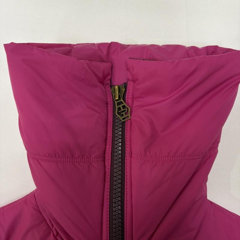 ディーゼル DIESEL ベスト ベスト 中綿ベスト フリース 配色 ハイネック S 無地 X ロゴ、文字 桃 / ピンク / pink X えんじ / ワインレッド / dark red レディース USED 古着 中古 50167163