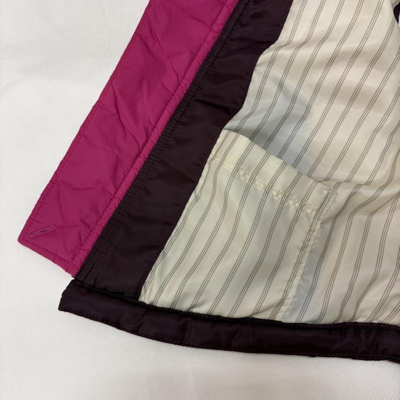 ディーゼル DIESEL ベスト ベスト 中綿ベスト フリース 配色 ハイネック S 無地 X ロゴ、文字 桃 / ピンク / pink X えんじ / ワインレッド / dark red レディース USED 古着 中古 50167163