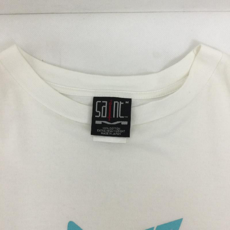 セントマイケル SAINT MICHAEL Tシャツ 半袖 SAINT MICHAEL SM-YS8-0000-012 RIBON SAINT リボンセント 半袖 ロゴ プリント Tシャツ M ロゴ、文字 白 / ホワイト / white メンズ USED 古着 中古 50167165