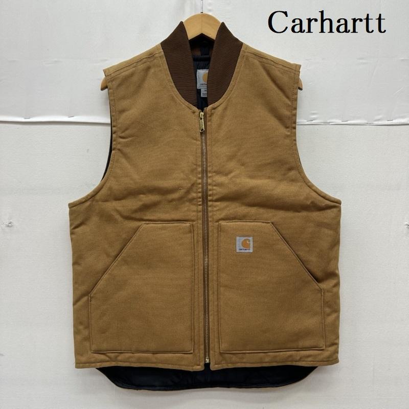 カーハート Carhartt ベスト ベスト DUCK VEST ARCTIC QUILT LINED コットン ダック ベスト V01-BRN M 茶 / ブラウン / brown メンズ USED 古着 中古 50167168