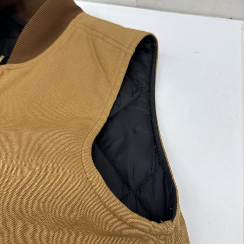 カーハート Carhartt ベスト ベスト DUCK VEST ARCTIC QUILT LINED コットン ダック ベスト V01-BRN M 茶 / ブラウン / brown メンズ USED 古着 中古 50167168