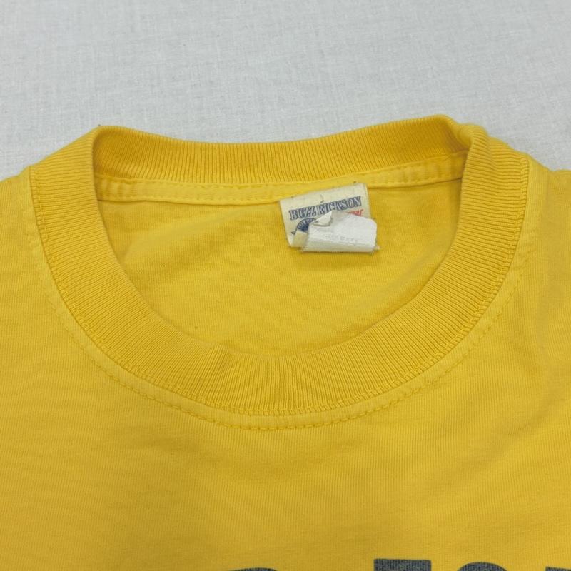 バズリクソンズ Buzz Rickson s Tシャツ 半袖 半袖 ミリタリー ロゴ プリント Tシャツ USA製 ヴィンテージ M ロゴ、文字 X プリント 黄 / イエロー / yellow X 紺 / ネイビー / navy メンズ USED 古着 中古 50167170