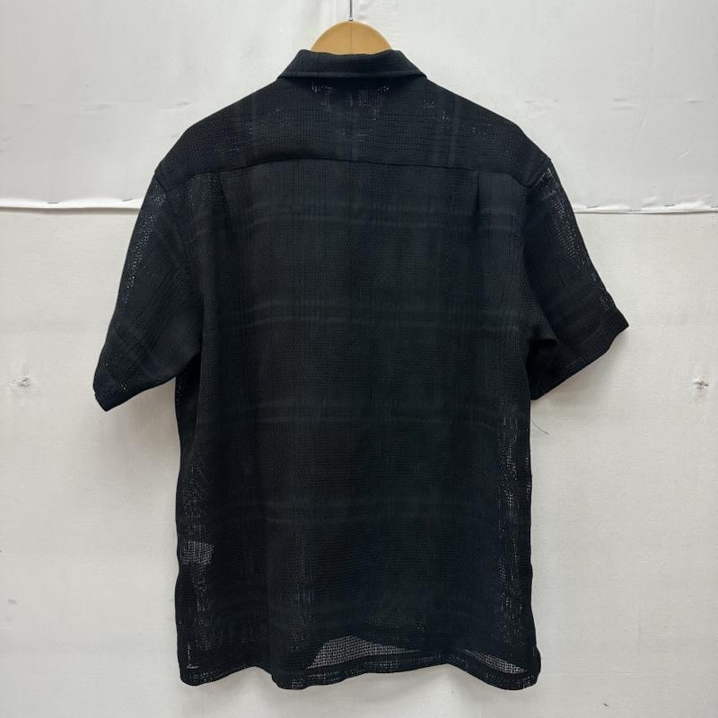 シュプリーム Supreme シャツ、ブラウス 半袖 23SS Mesh Stripe S/S Shirt メッシュ シャツ M 黒 / ブラック / black メンズ USED 古着 中古 50167171