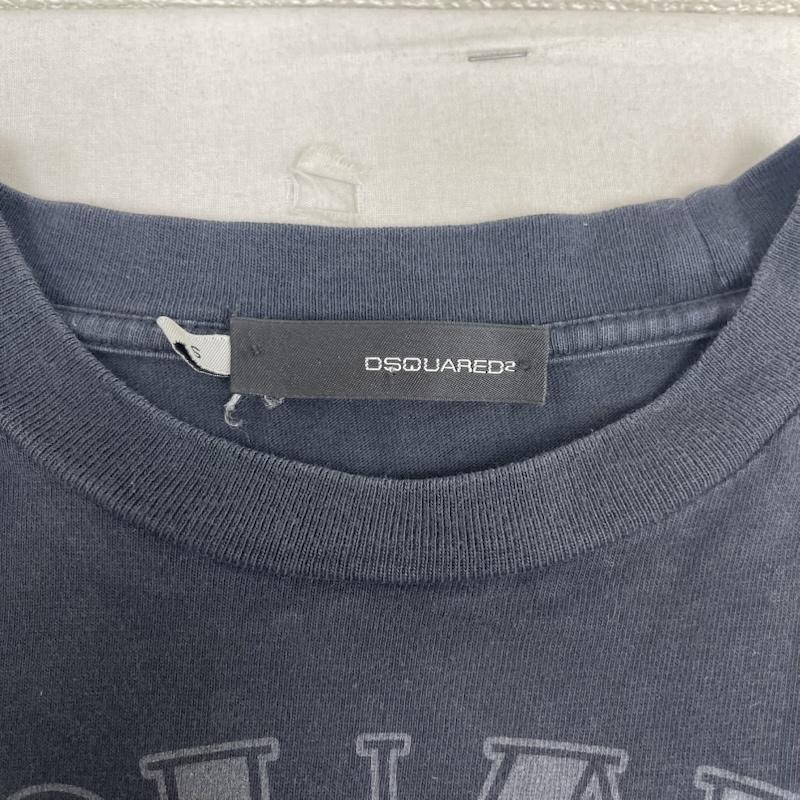 ディースクエアード DSQUARED2 Tシャツ 半袖 イタリア製 フロント グラフィック Tシャツ カットソー S 黒 / ブラック / black メンズ USED 古着 中古 50167178