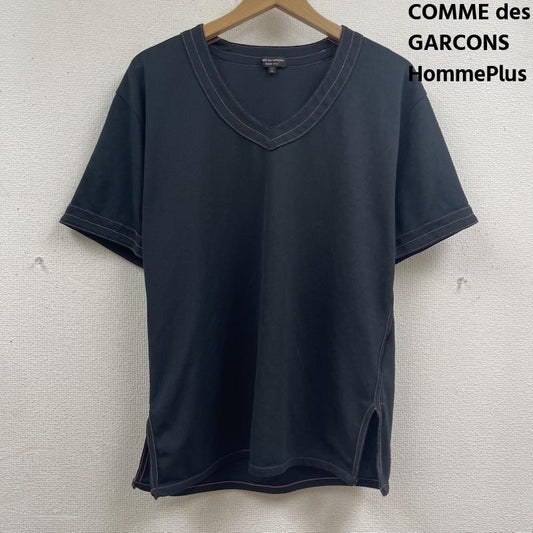 コムデギャルソンオムプリュス COMME des GARCONS HommePlus Tシャツ 半袖 ステッチ デザイン 半袖 Vネック Tシャツ カットソー L 黒 / ブラック / black メンズ USED 古着 中古 50167180