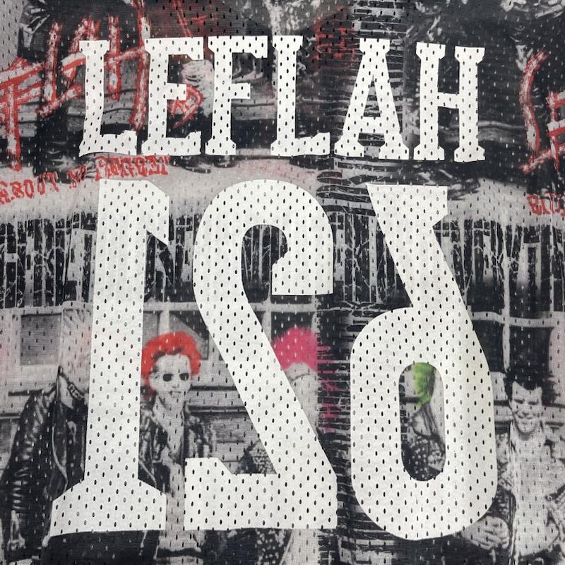 レフラー LEFLAH Tシャツ 長袖 メッシュ素材 総柄 デザイン 長袖 カットソー ロンT L マルチカラー / マルチカラー / multicolor メンズ USED 古着 中古 50167182