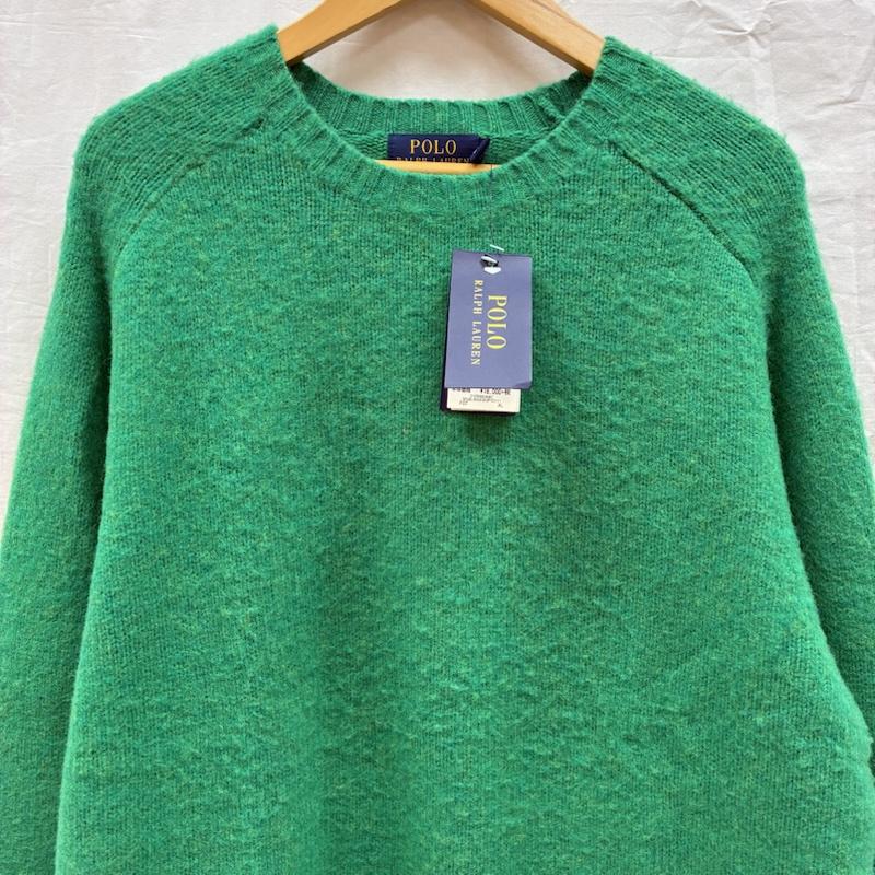 ポロラルフローレン POLO RALPH LAUREN ニット、セーター 長袖 サドルショルダー クルーネック ウール ニット セーター XL メンズ USED 古着 中古 50167185