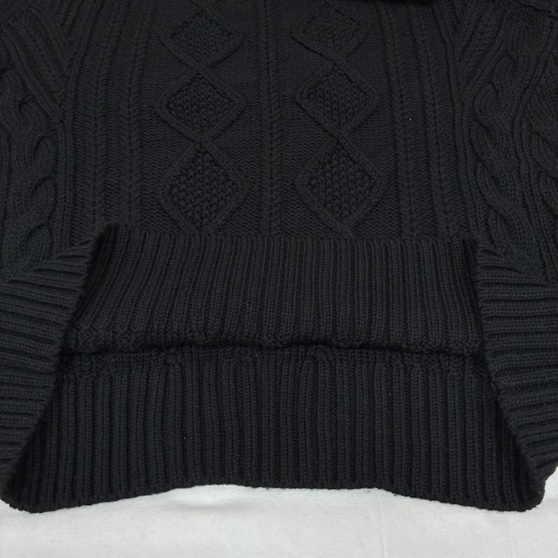 ポロラルフローレン POLO RALPH LAUREN ニット、セーター 長袖 ドクターネック サドルショルダー ウール ケーブル ハイネック ニット セーター XL メンズ USED 古着 中古 50167188