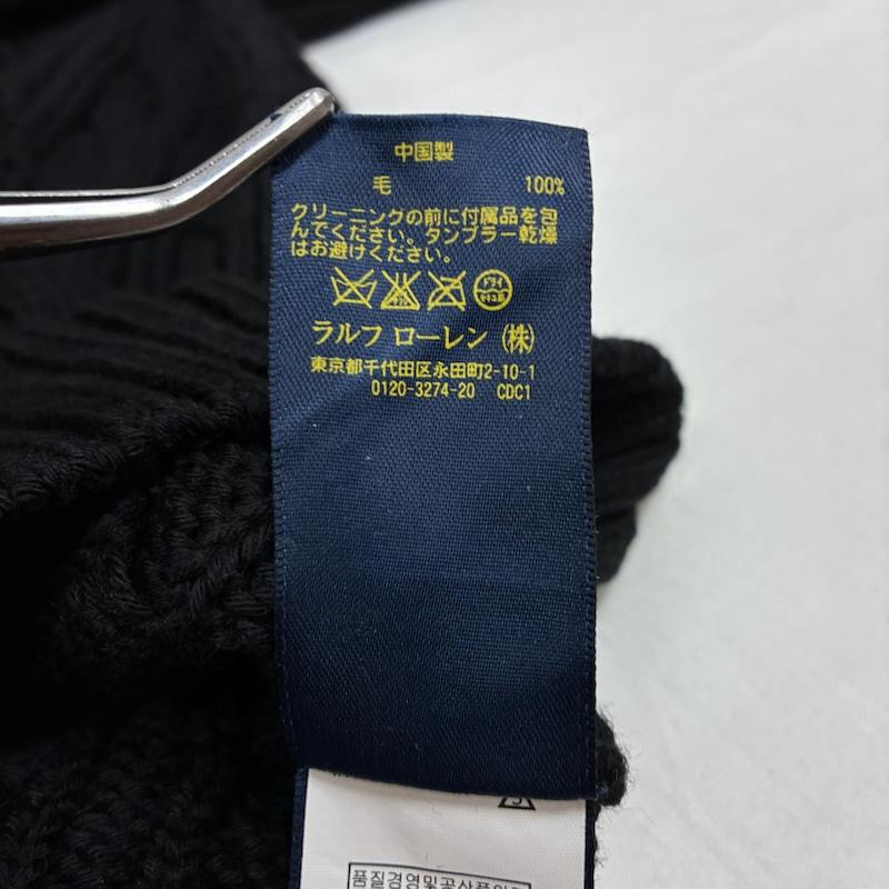 ポロラルフローレン POLO RALPH LAUREN ニット、セーター 長袖 ドクターネック サドルショルダー ウール ケーブル ハイネック ニット セーター XL メンズ USED 古着 中古 50167188